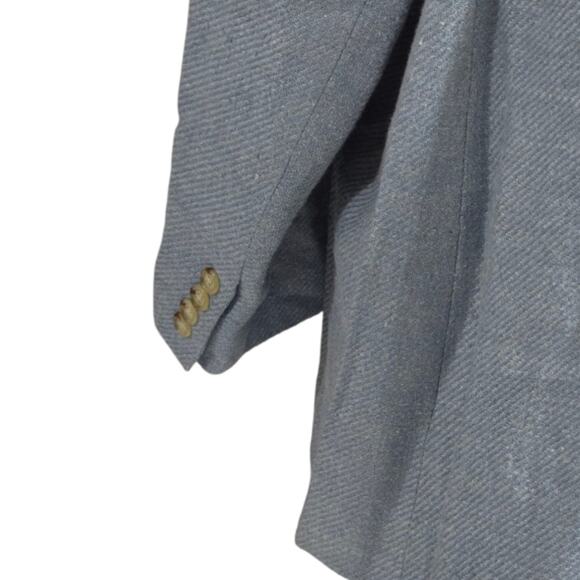 Ralph Lauren Women's Light Blue Silk Linen Blend Blazer Plus Size 20W - Picture 5 of 11